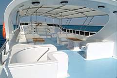 Upper Deck on M/Y Discovery Liveaboard Diving Motor Yacht in Marsa Alam Egypt