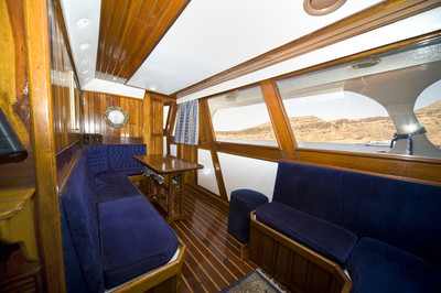 Interior Salon of King Snefro 3 Liveaboard Diving Motor Yacht in Sharm el Sheikh Egypt